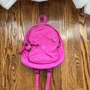 Kipling Bright Pink Small Backpack